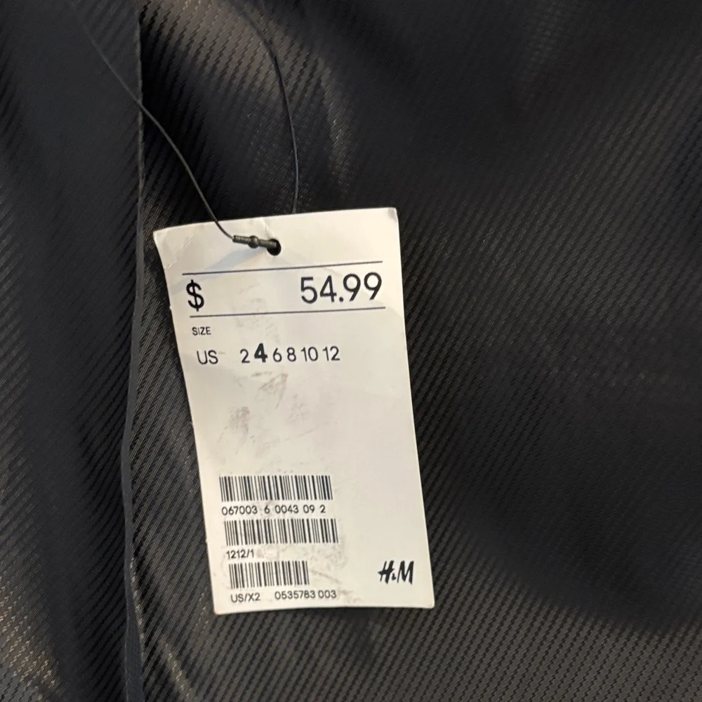 H&M Tweed Plaid Blazer NWT – Fully Lined, Front Pockets, Classic Style - Picture 4 of 7